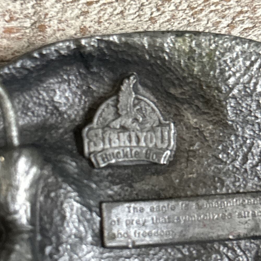 1990 Siskiyou American Bald Eagle Belt Buckle Vintage Y2K American Patriotic - Picture 6 of 8